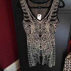 Tight fit multi color mini dress